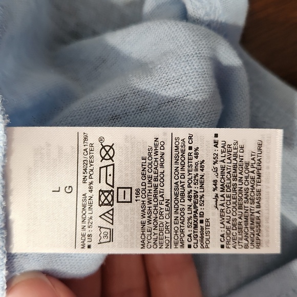 EUC Old Navy Light Blue Lightweight Flutter Sleeve Tee, Large - Picture 5 of 5